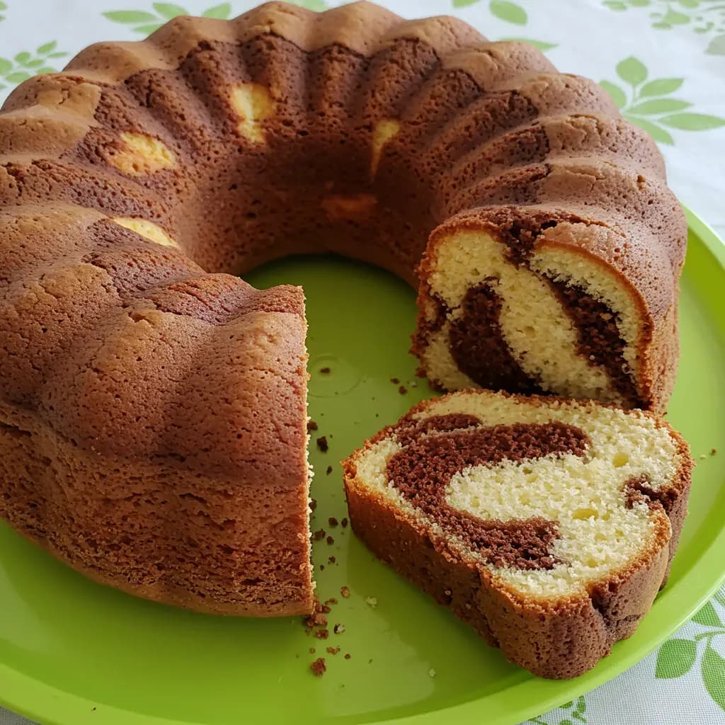Receita de Bolo Meio a Meio