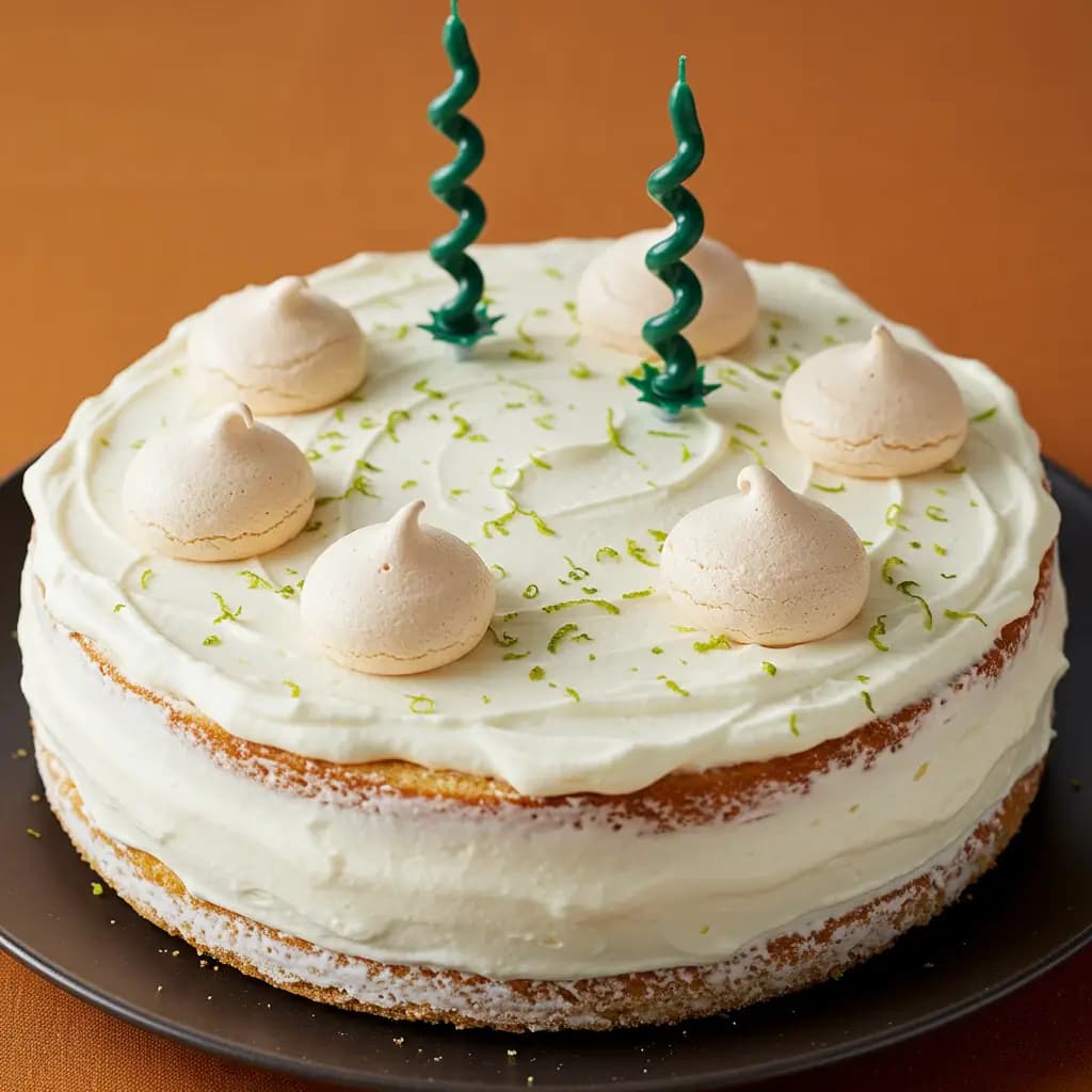 Receita de Bolo Merengue de Limão