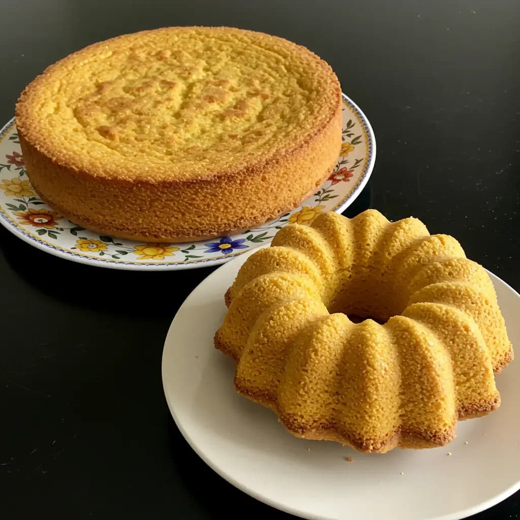 Receita de Bolo Simples de Fubá