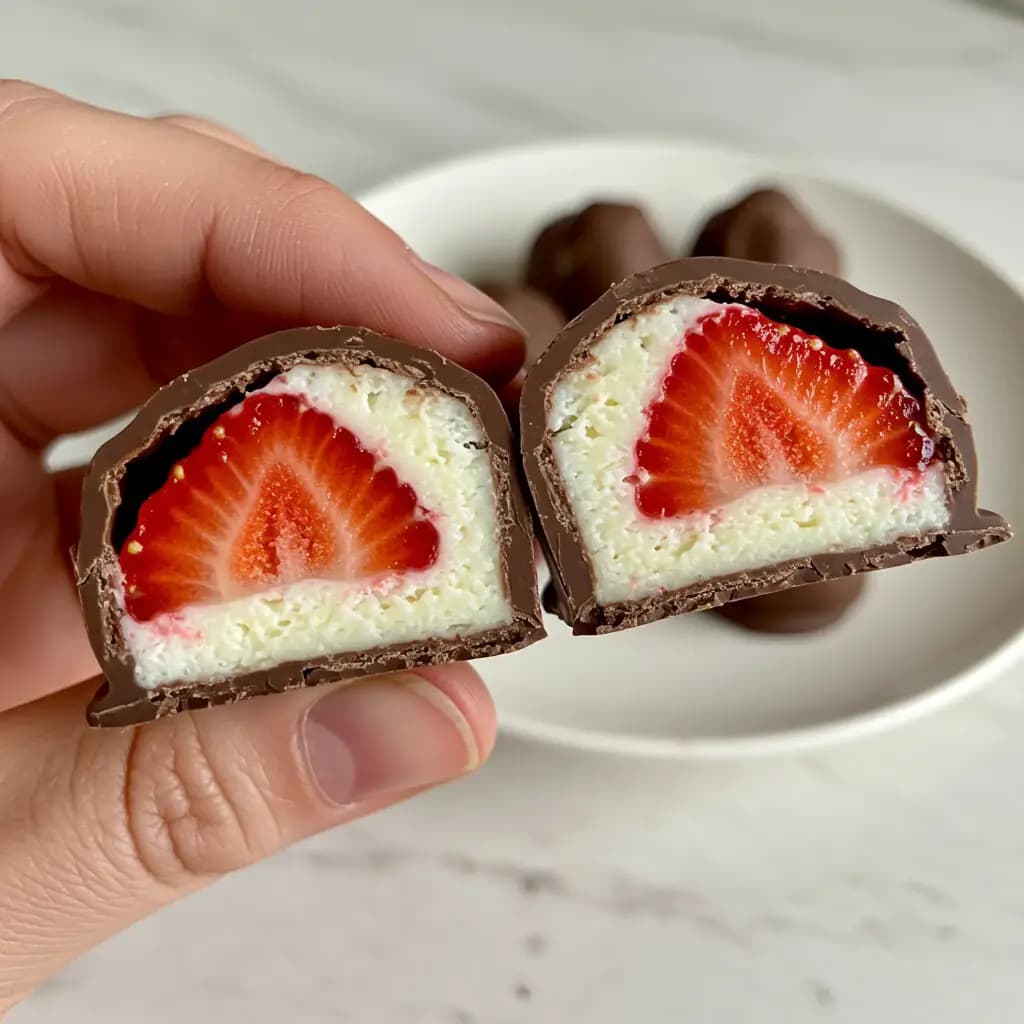 Receita de Bombom de Morango