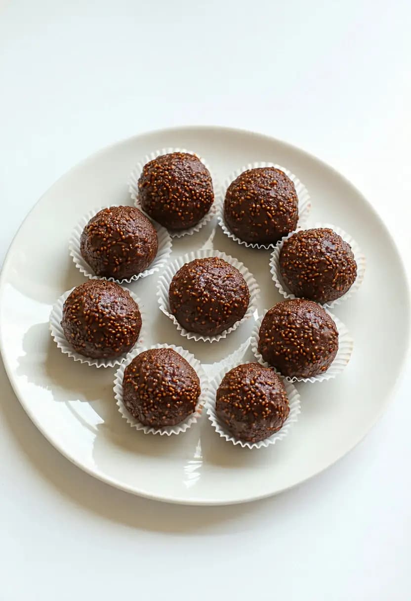 Receita de Brigadeiro Fit de Aveia