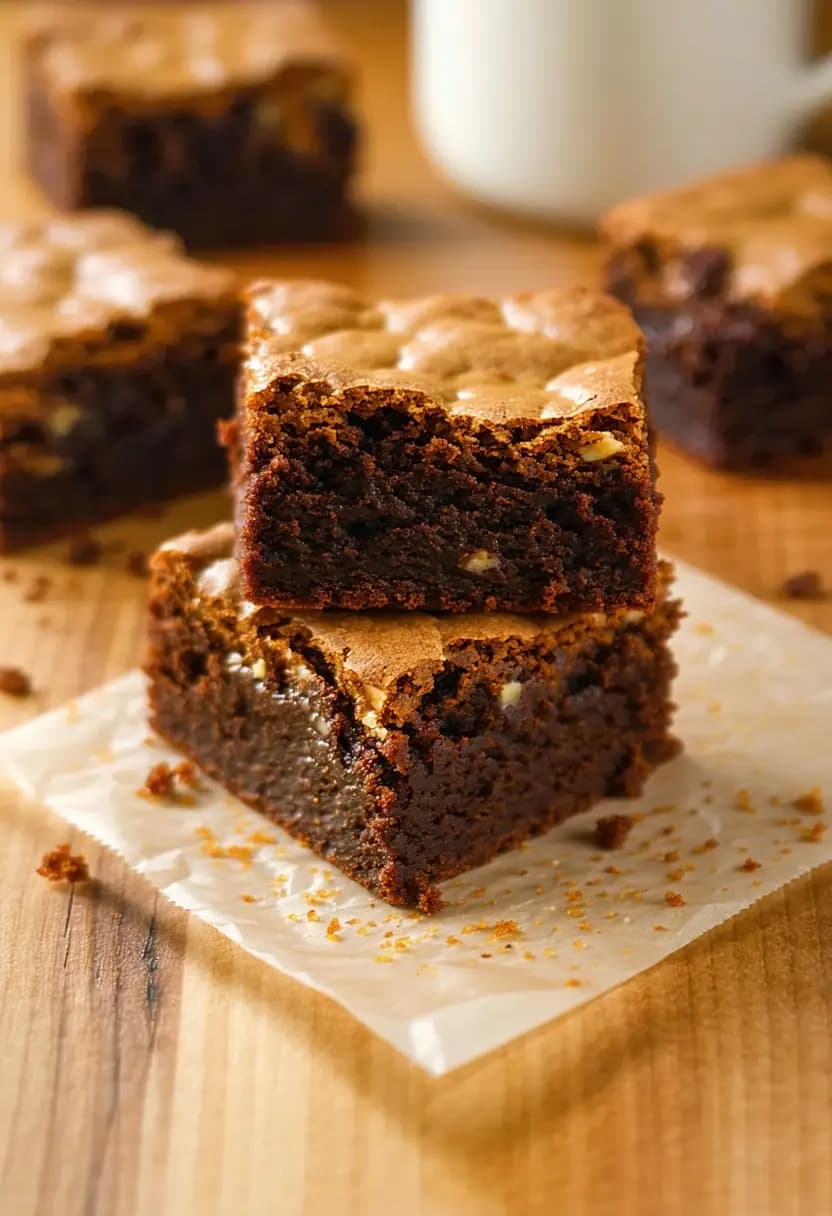 Receita de Brownies de Manteiga Marrom