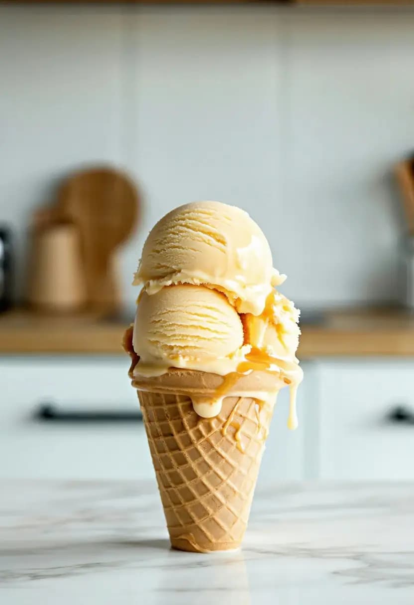 Receita de Sorvete de Caramelo