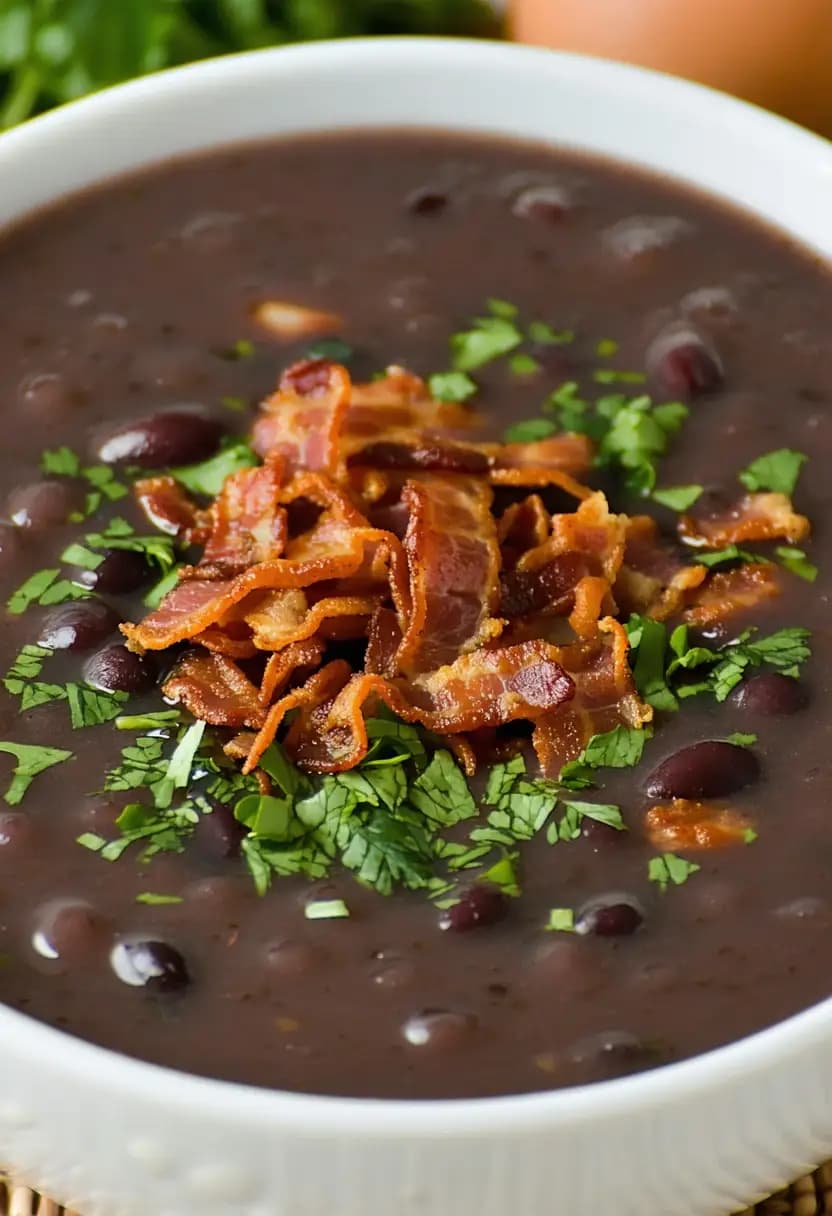 Receita de Caldo de Feijão com Bacon