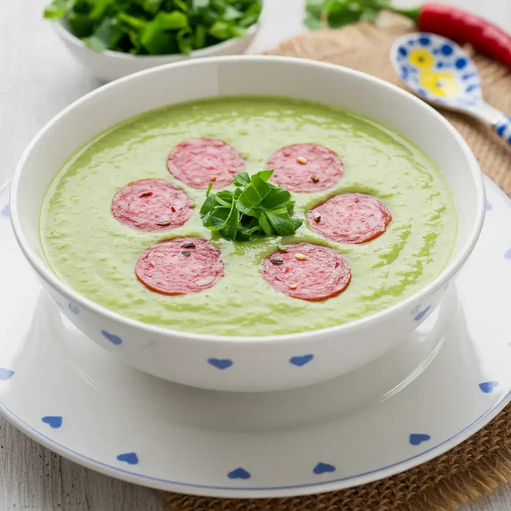 Receita de Caldo Verde de Aipim