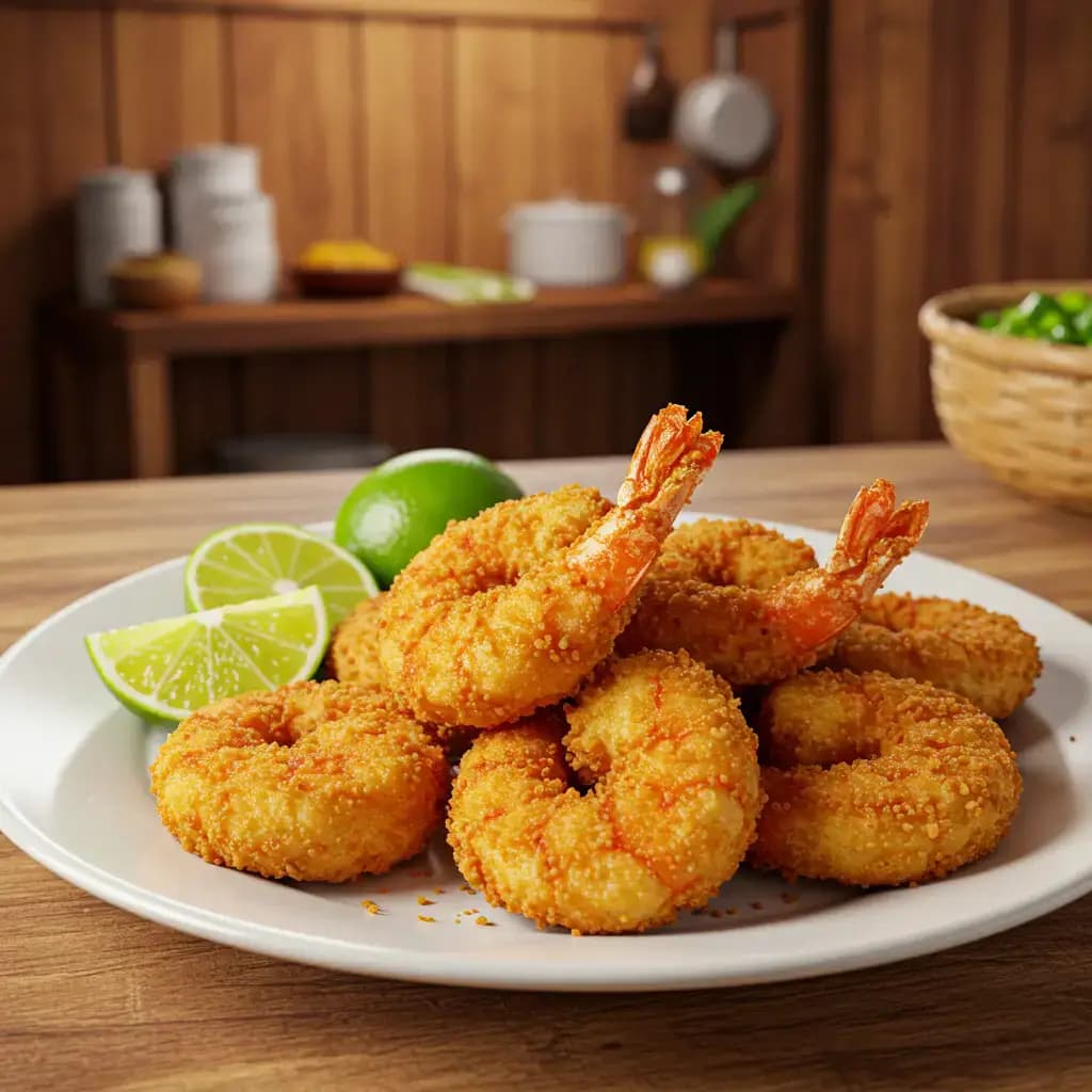 Receita de Camarão à milanesa