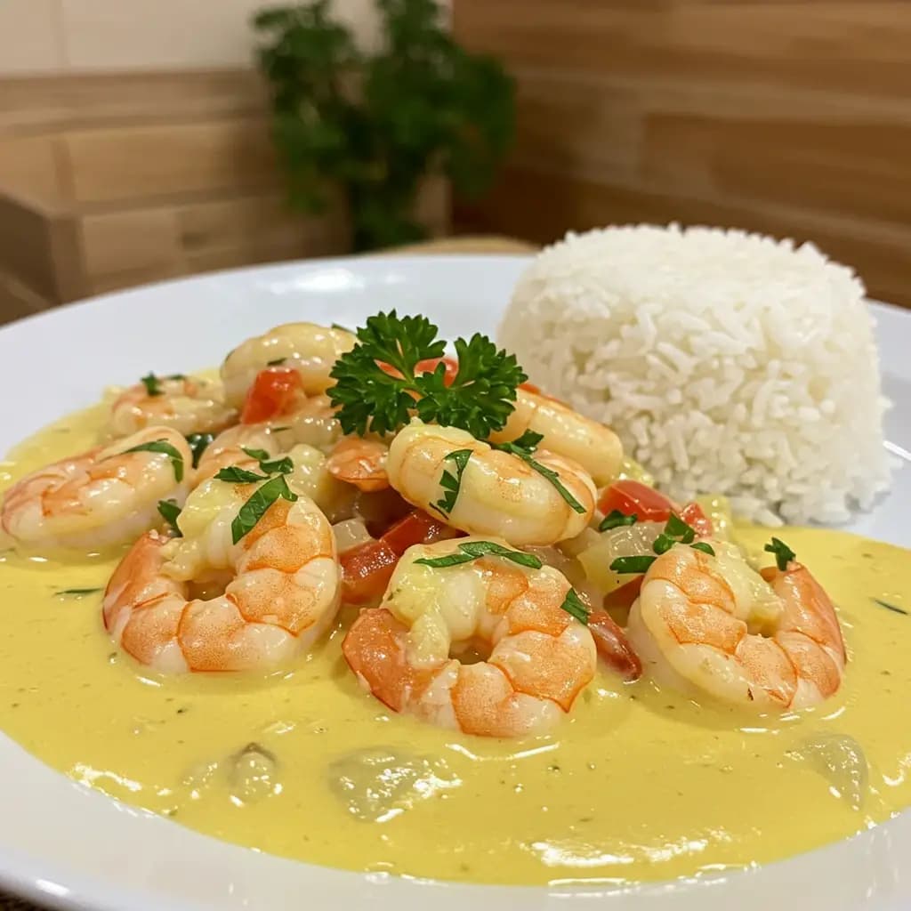 Receita de Camarão ao creme
