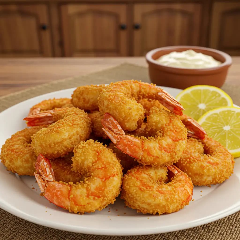 Receita de Camarão empanado