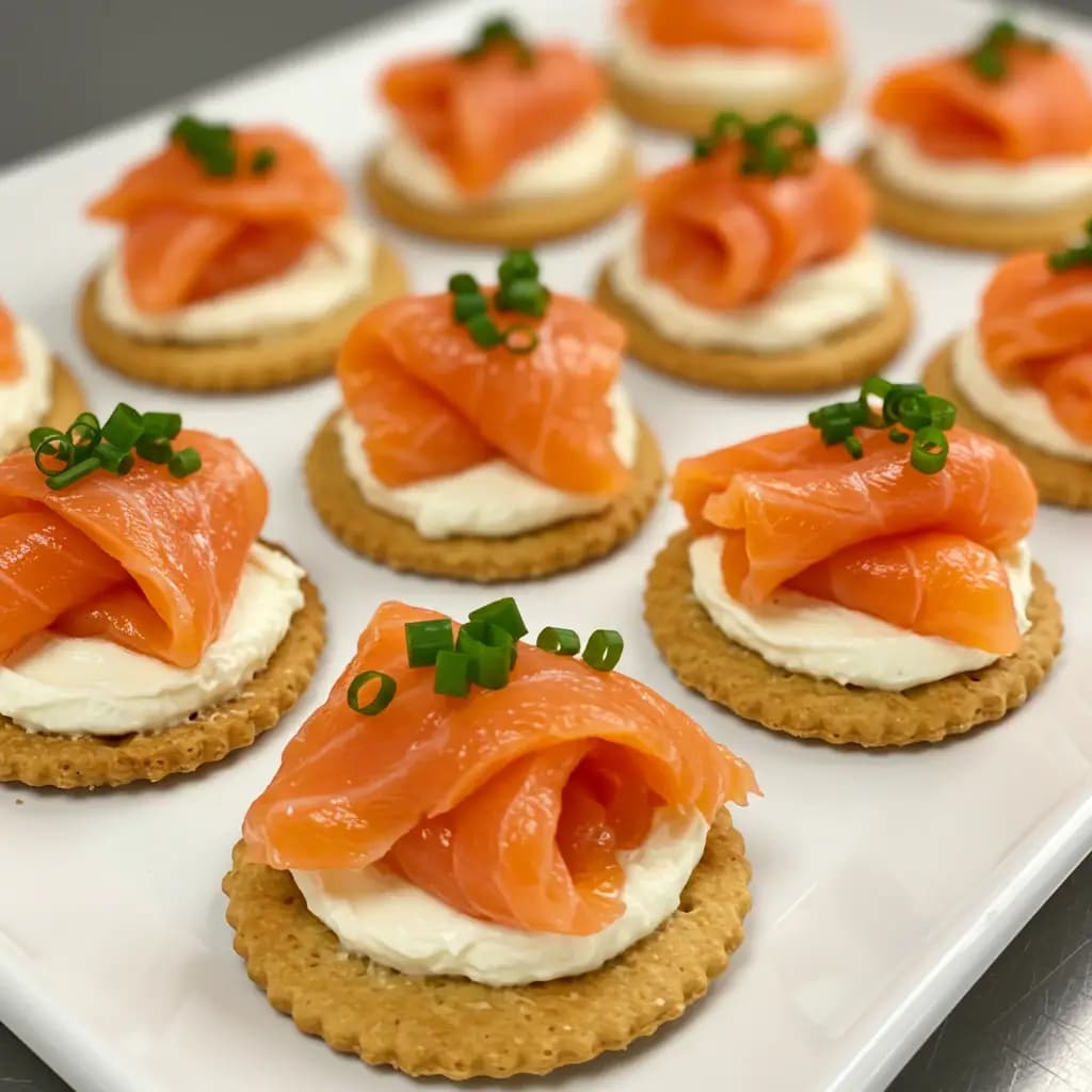 Receita de Canapés de Salmão