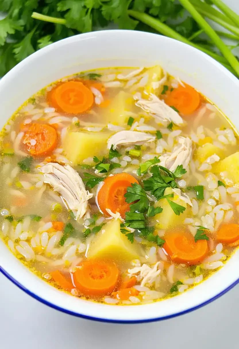Receita de Canja de Galinha com Legumes