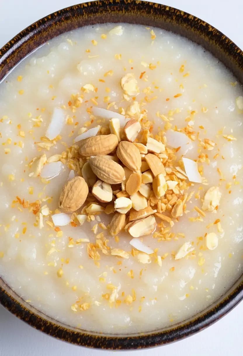 Receita de Canjica com Coco e Amendoim