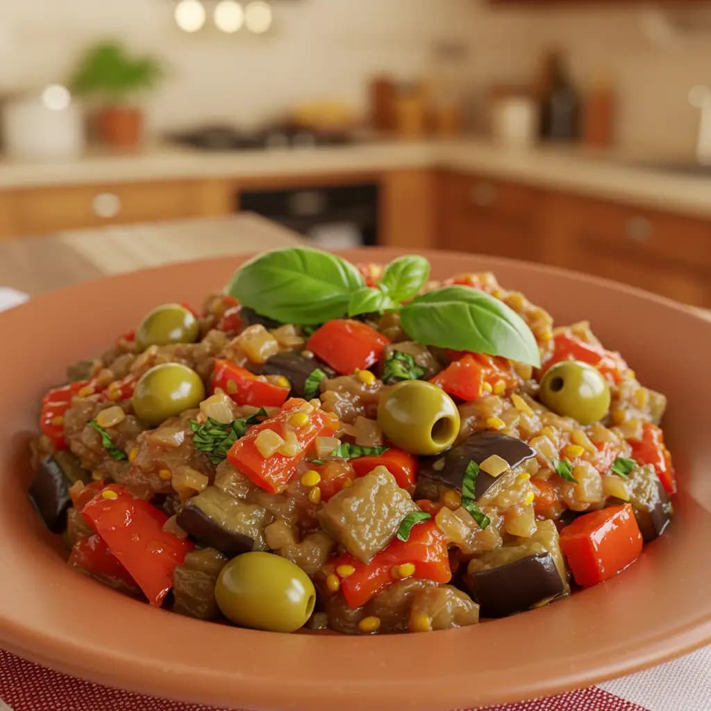 Receita de Caponata de Berinjela