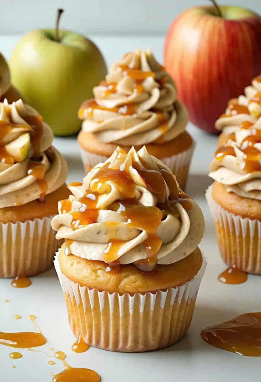 Receita de Cupcakes de Maçã Caramelada