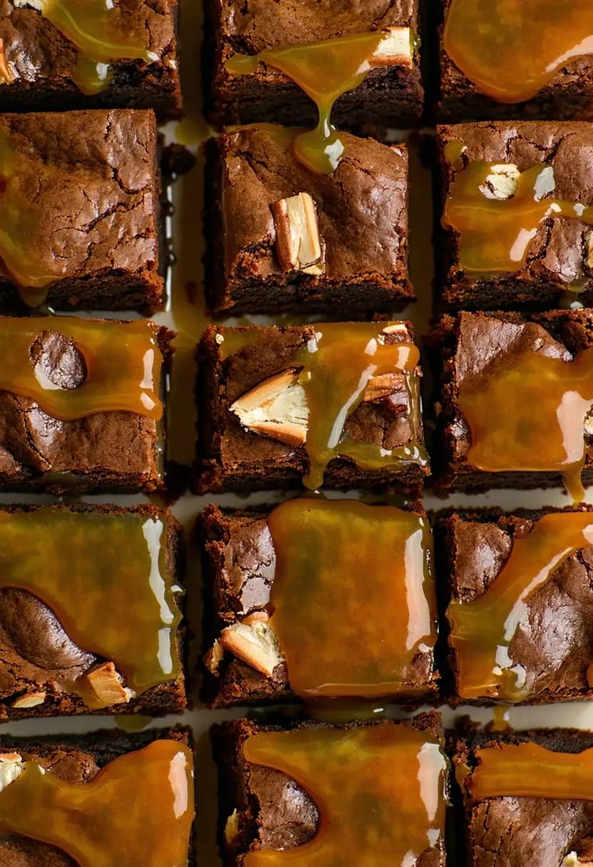 Receita de Brownies de Caramelo