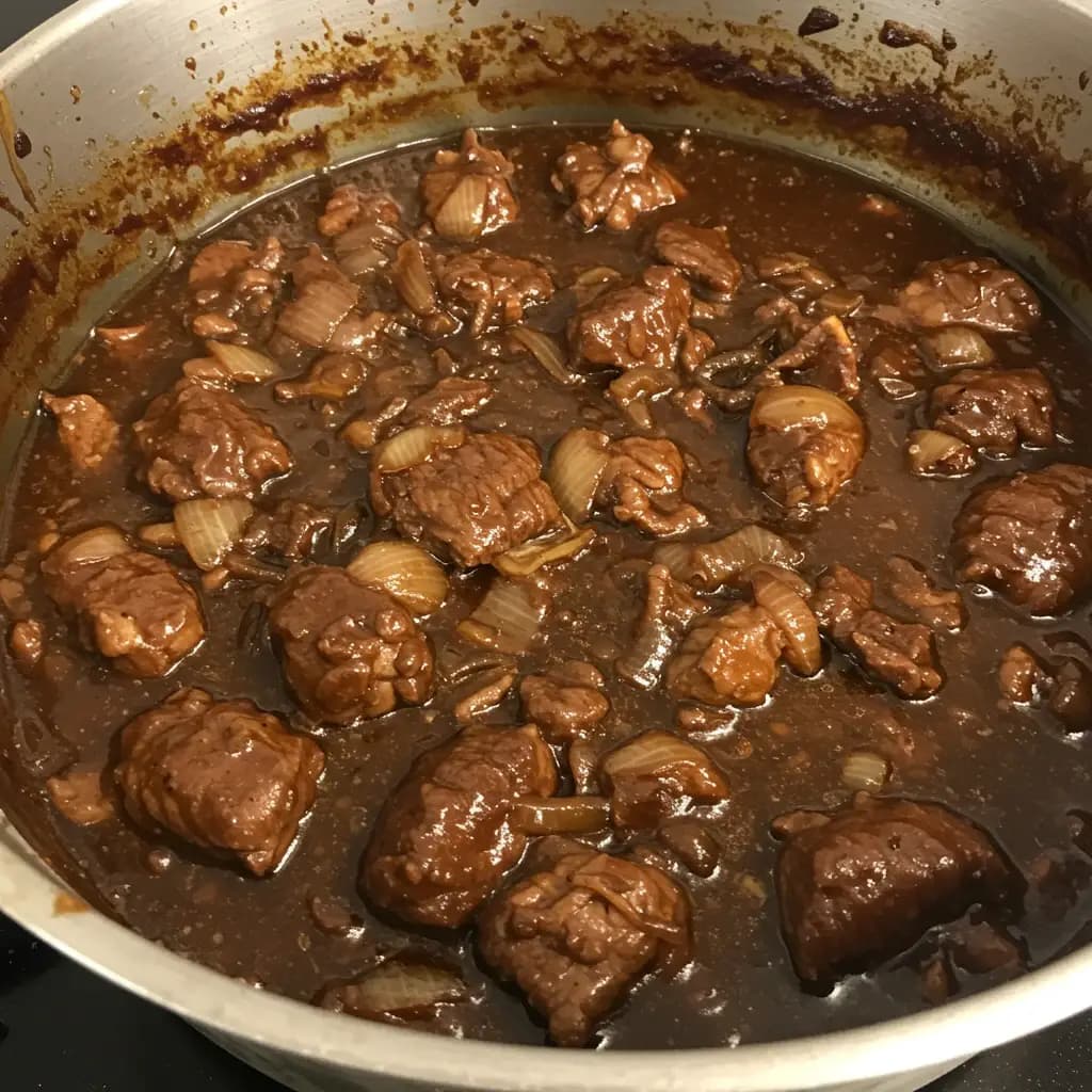 Receita de Carne Acebolada