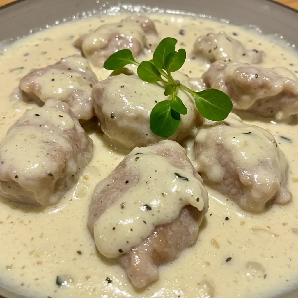 Receita de Carne Cremosa ao Molho