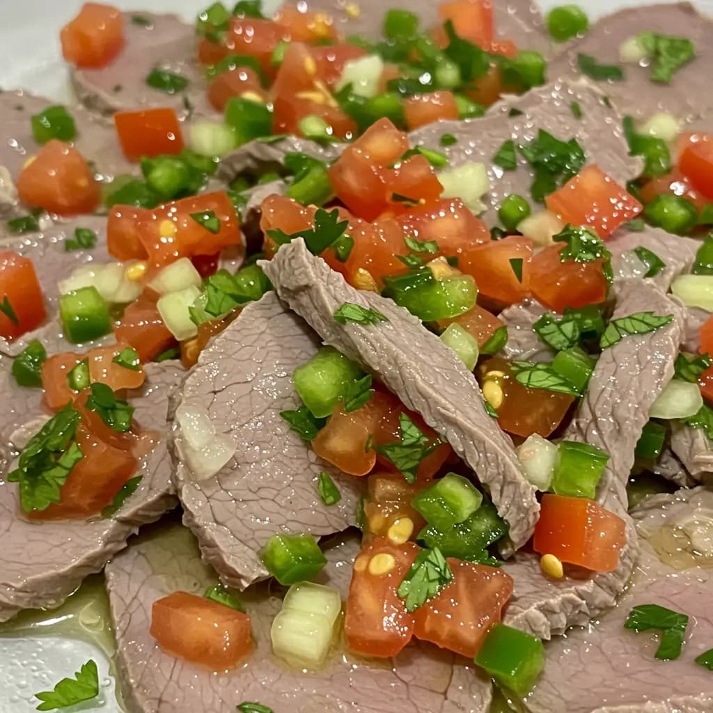 Receita de Carne Fria ao Vinagrete