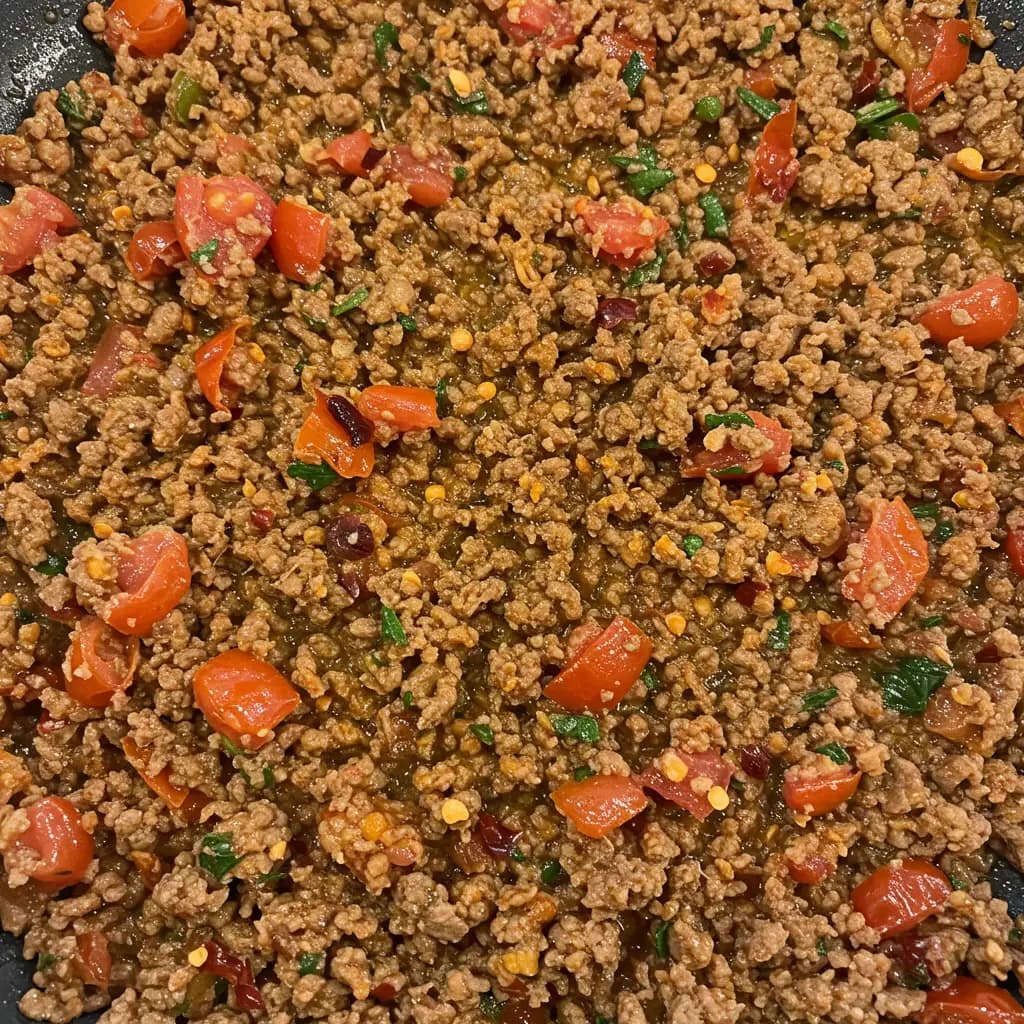 Receita de Carne moída a putanesca