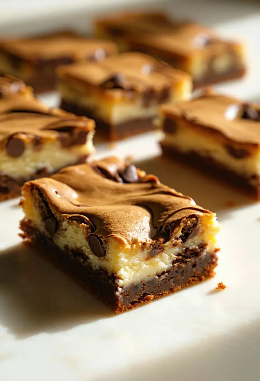 Receita de Brownies de Cheesecake