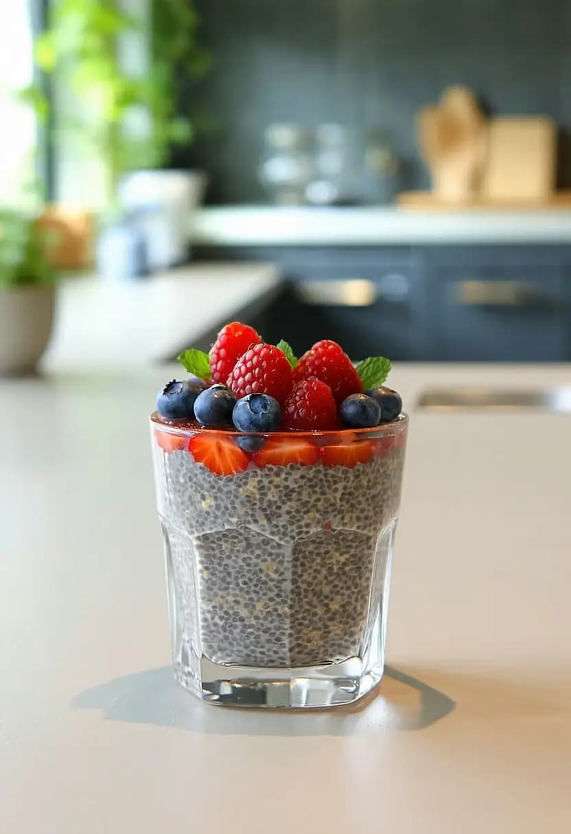 Receita de Pudim de Sementes de Chia