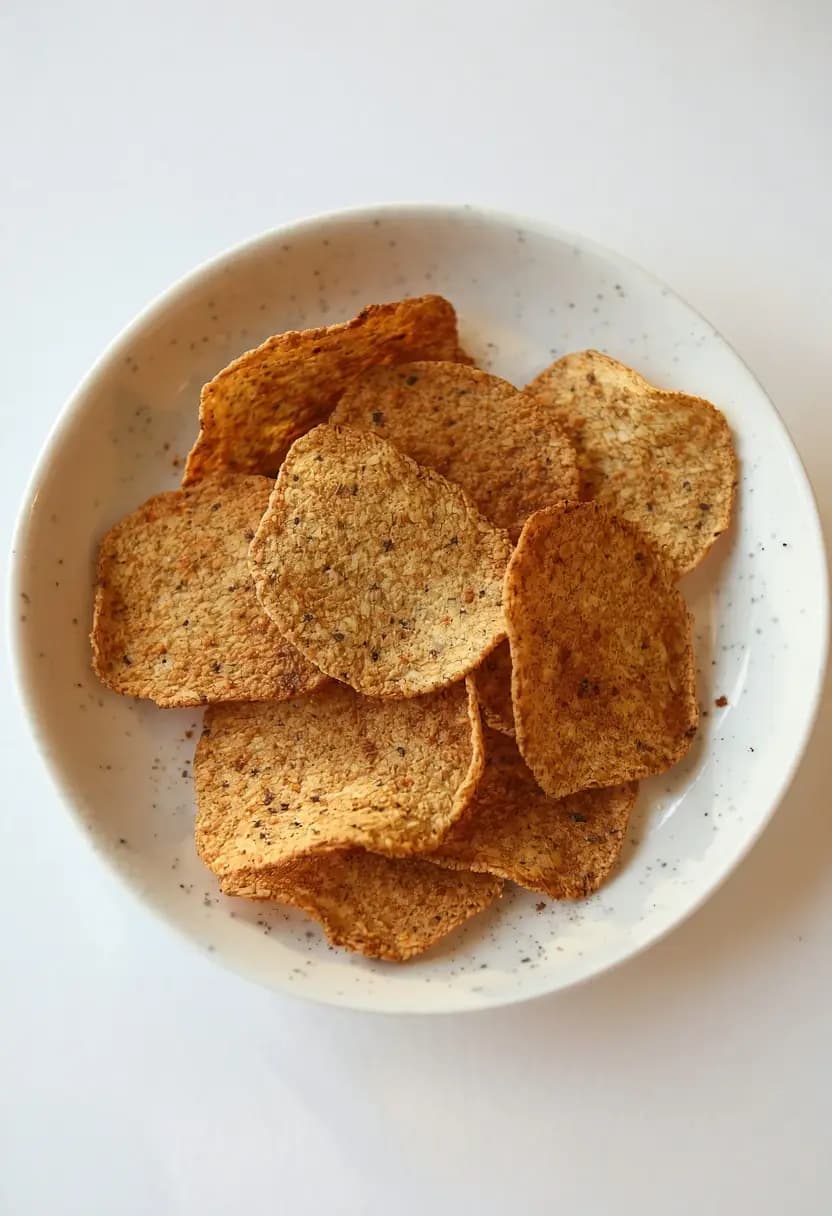 Receita de Chips de Aveia com Canela
