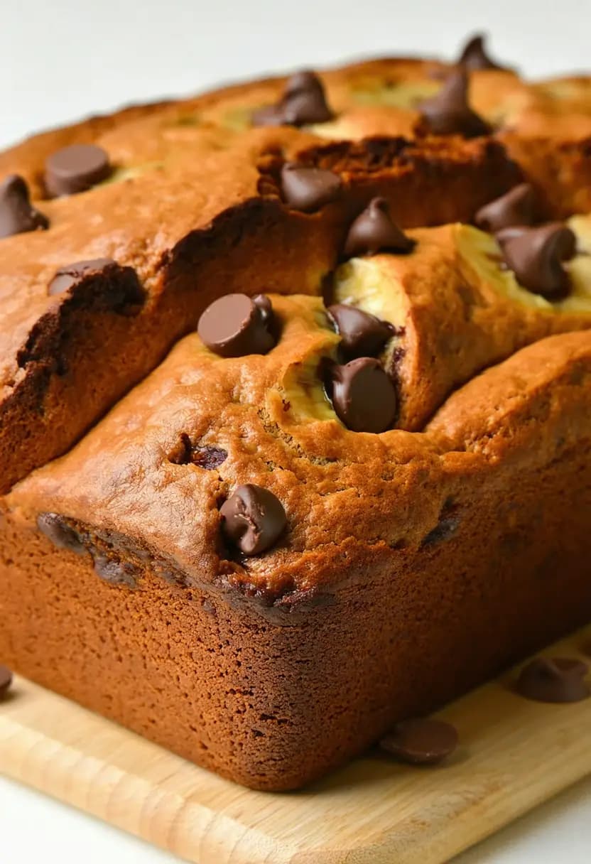 Receita de Pão de Banana com Gotas de Chocolate