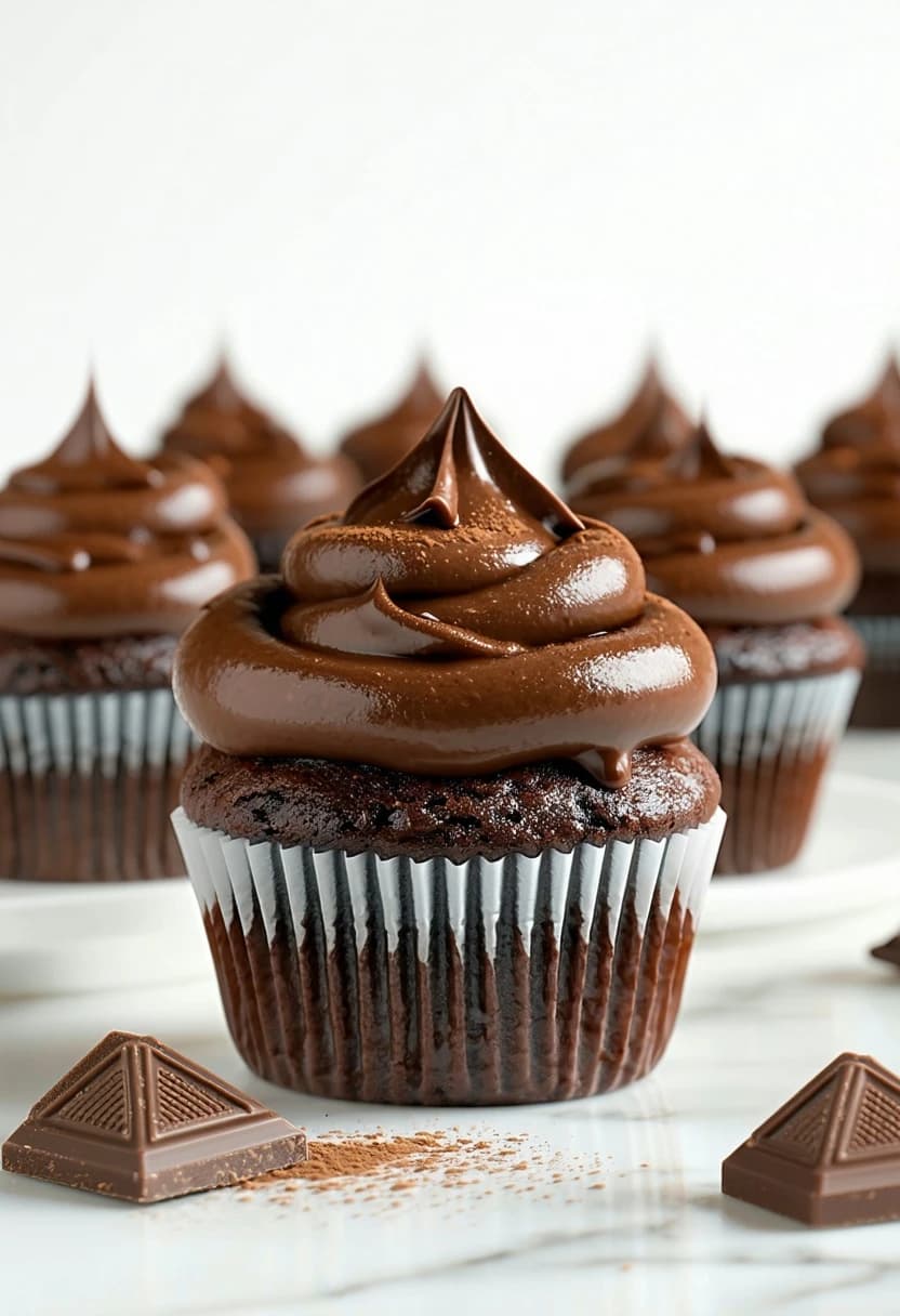 Receita de Cupcakes de Chocolate