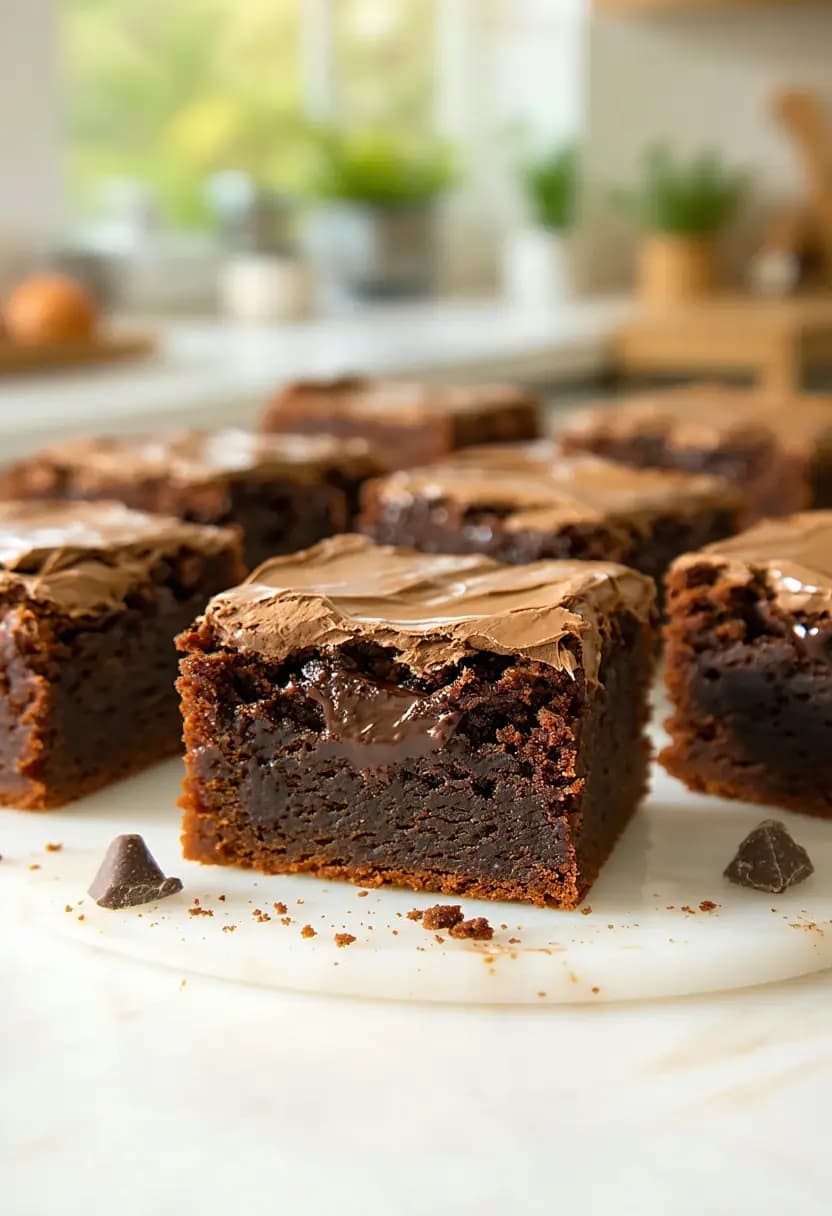 Receita de Brownies de Chocolate Fudge