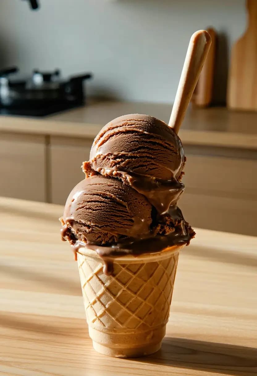 Receita de Gelato de Chocolate