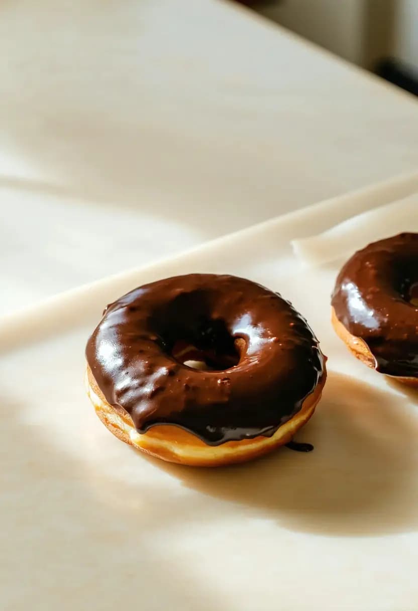 Receita de Donuts Glaceados de Chocolate