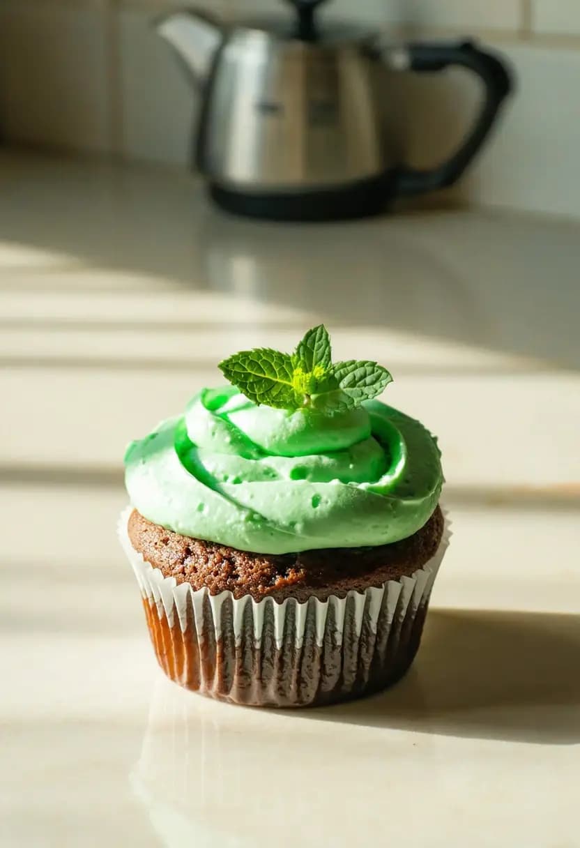 Receita de Cupcakes de Chocolate e Hortelã