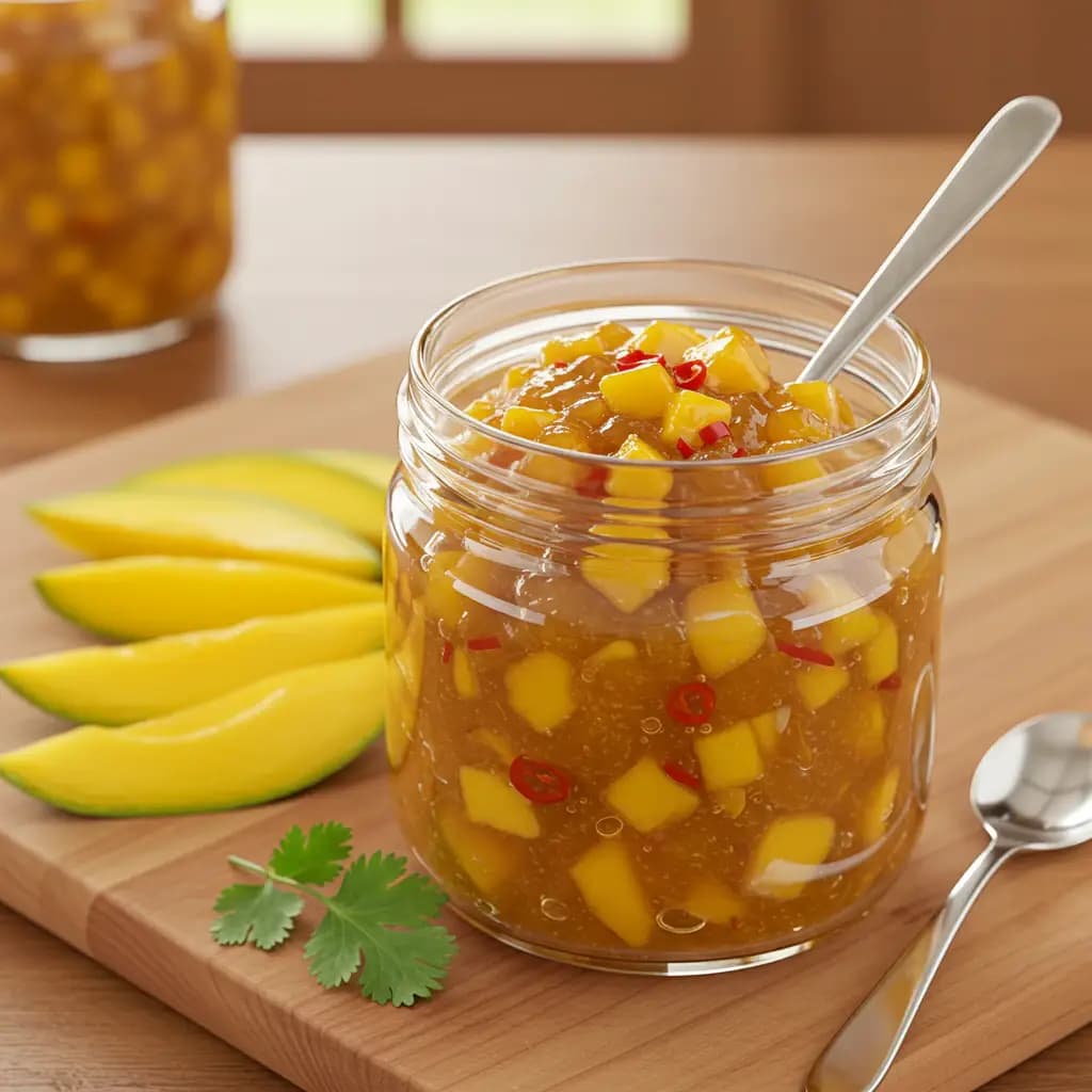 Receita de Chutney de manga