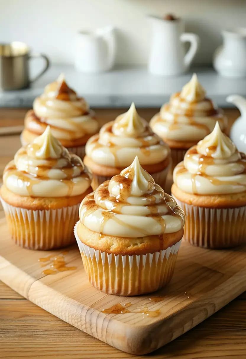 Receita de Cupcakes de Rolinho de Canela