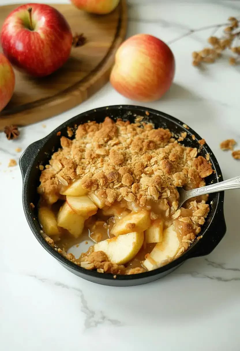 Receita de Crumble Clássico de Maçã