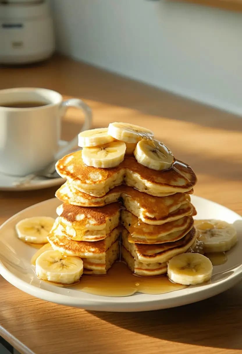 Receita de Panquecas Clássicas de Banana