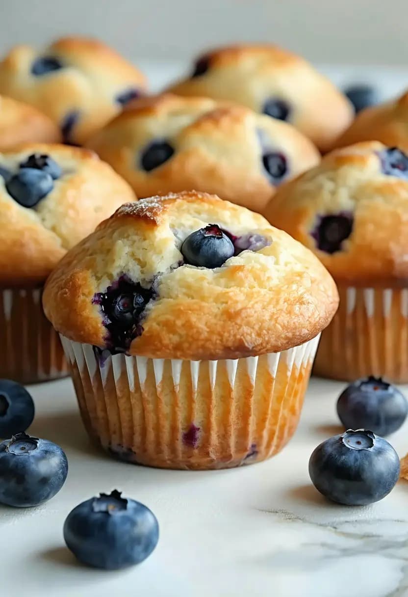 Receita de Muffins Clássicos de Mirtilo