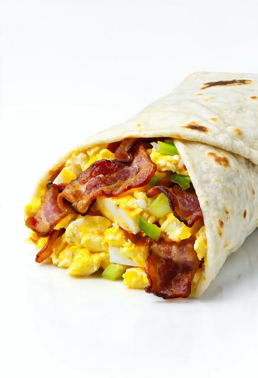 Receita de Burrito Clássico de Café da Manhã