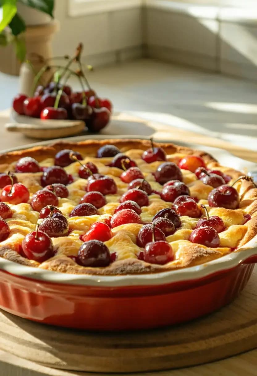 Receita de Clafoutis Clássico de Cereja