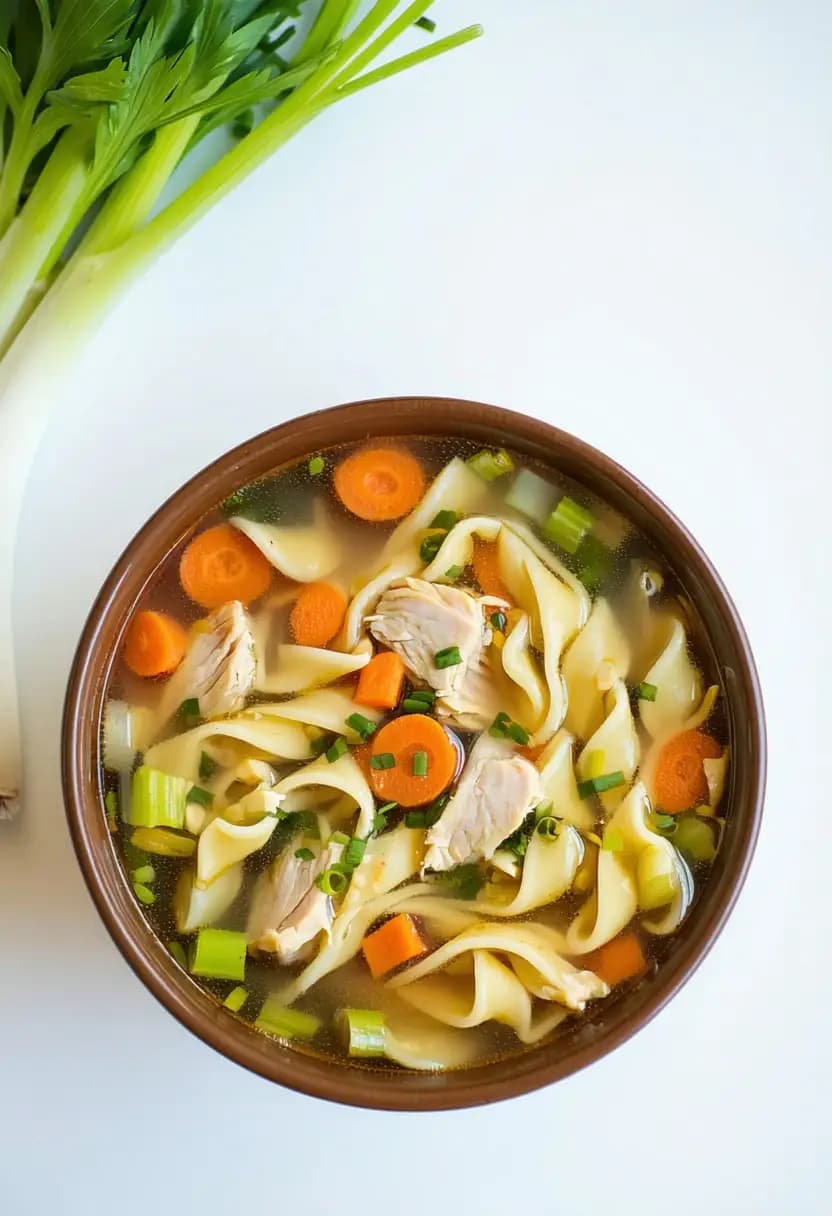 Receita de Sopa Clássica de Frango com Macarrão
