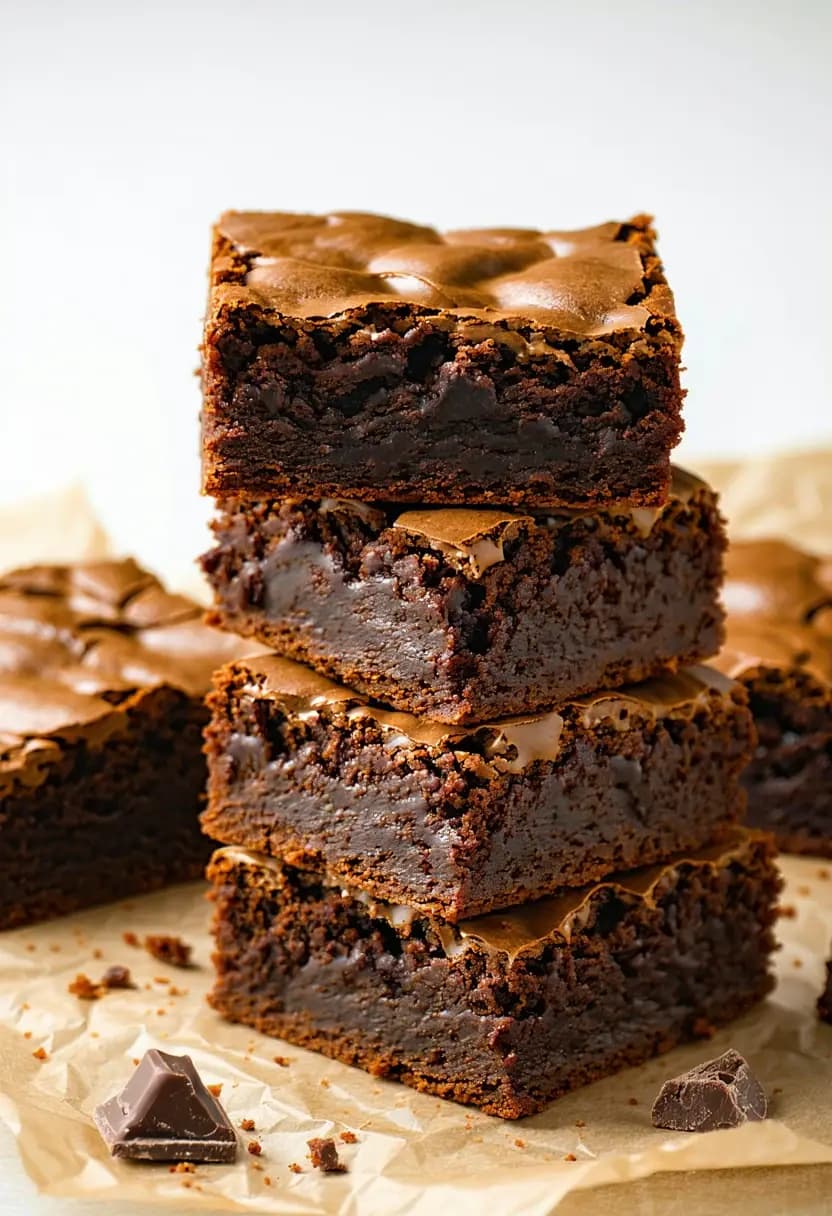 Receita de Brownies de Chocolate Clássicos