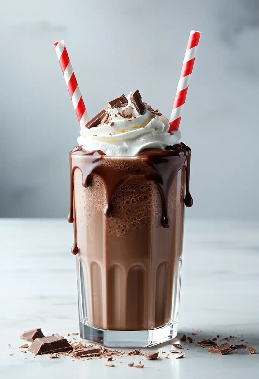Receita de Milkshake de Chocolate Clássico