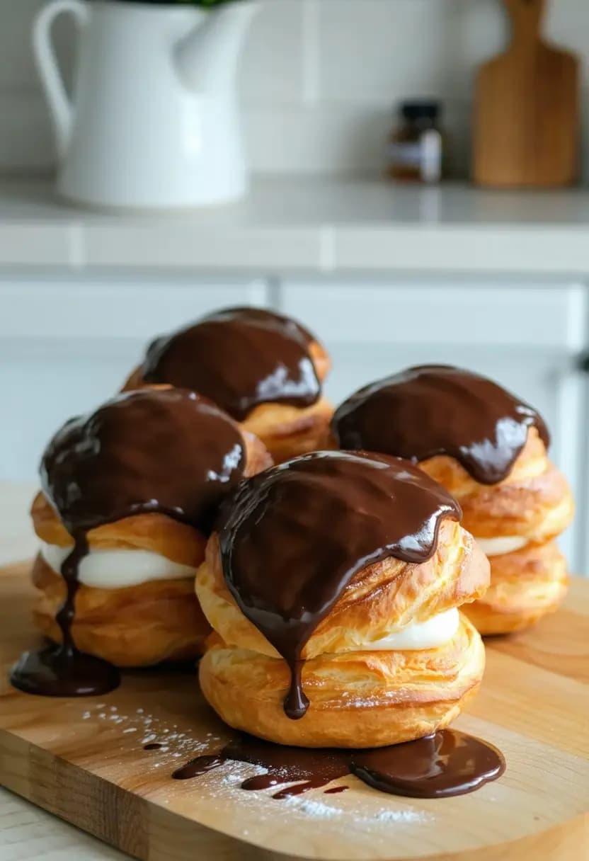 Receita de Profiteroles de Chocolate Clássicos