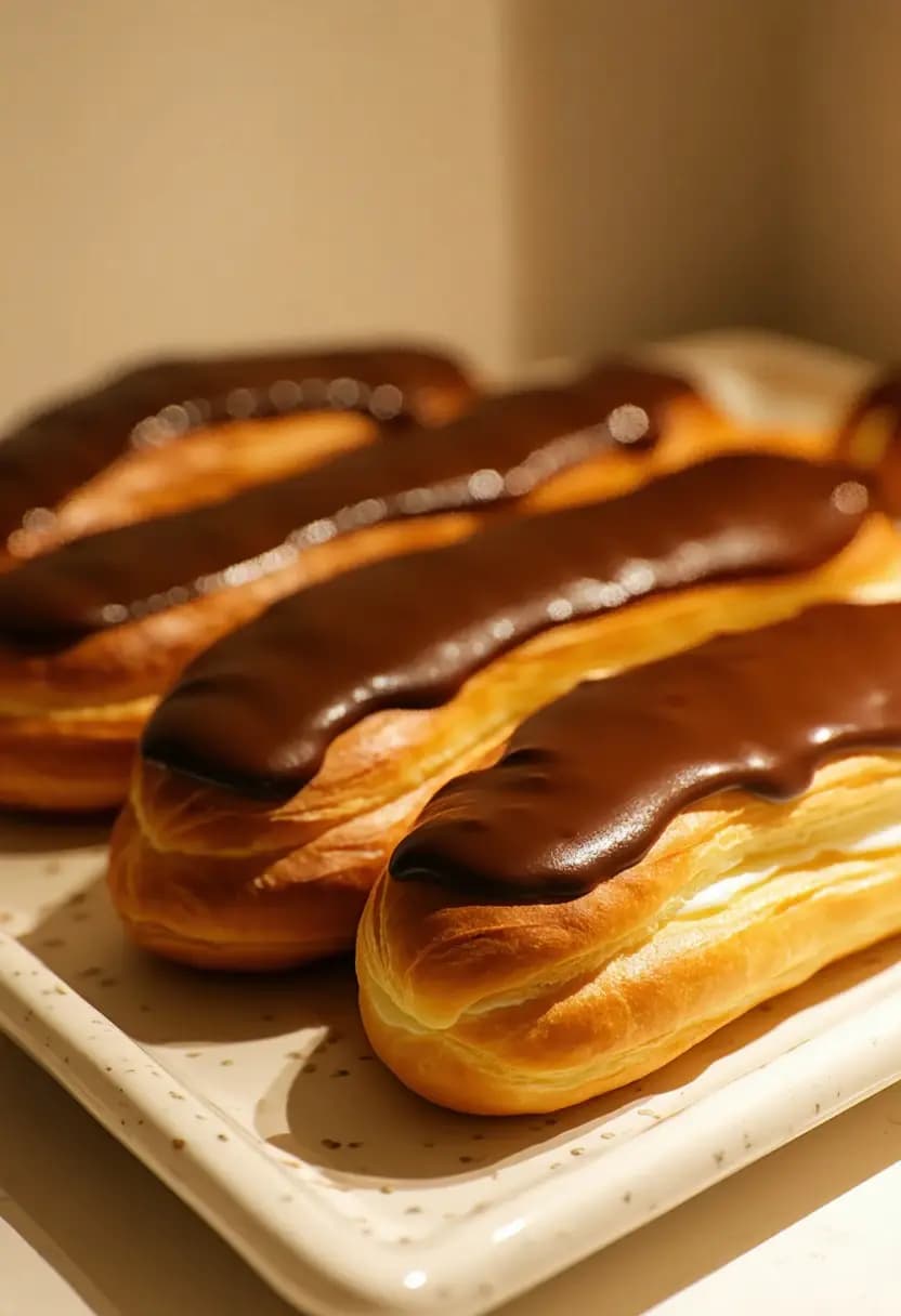 Receita de Éclairs Clássicos
