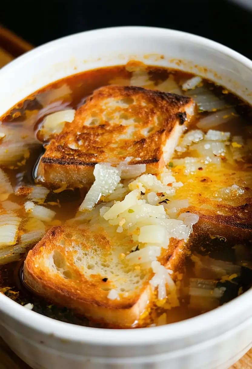 Receita de Sopa Clássica de Cebola Francesa
