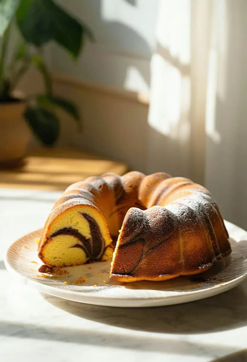 Receita de Bolo Marmorizado Clássico