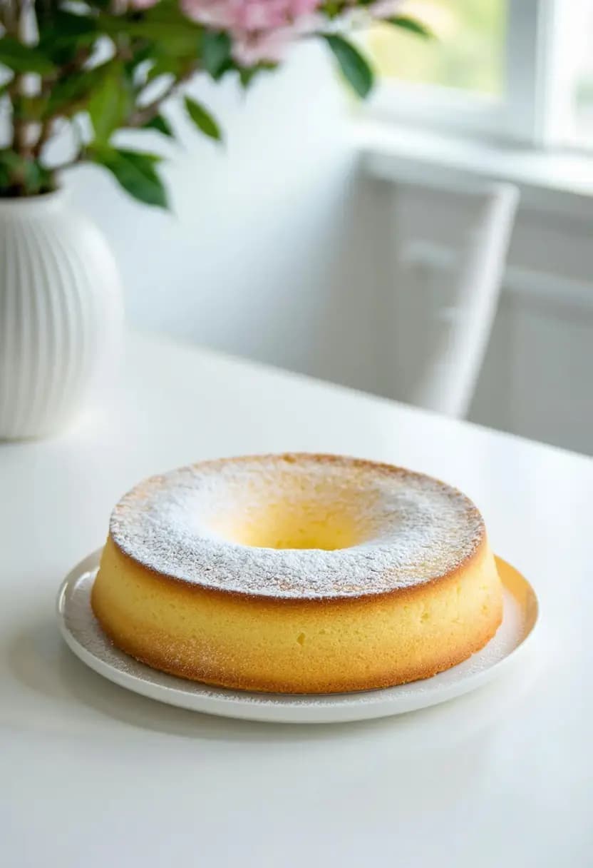 Receita de Bolo Esponja Clássico de Baunilha