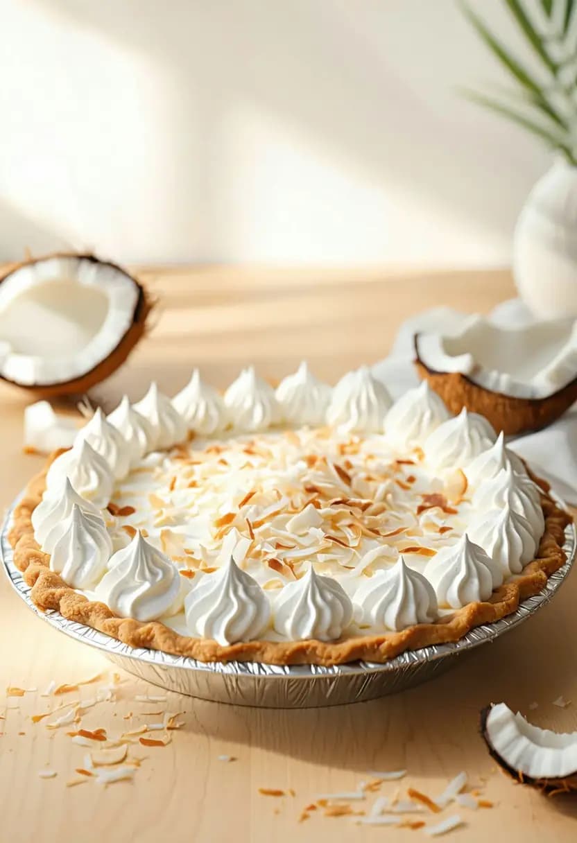 Receita de Torta de Creme de Coco