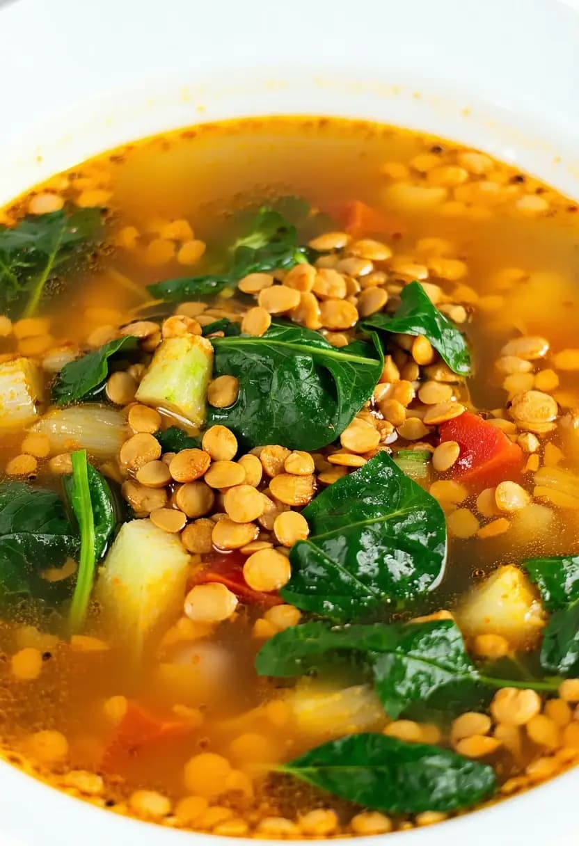 Receita de Sopa de Lentilhas com Curry de Coco
