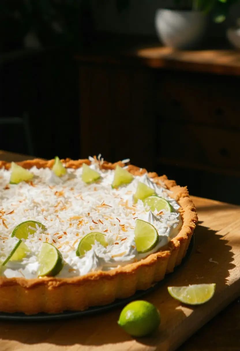 Receita de Tarte de Coco e Limão