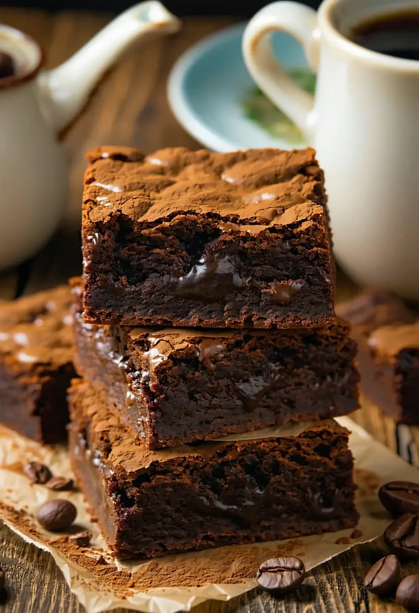 Receita de Brownies de Café